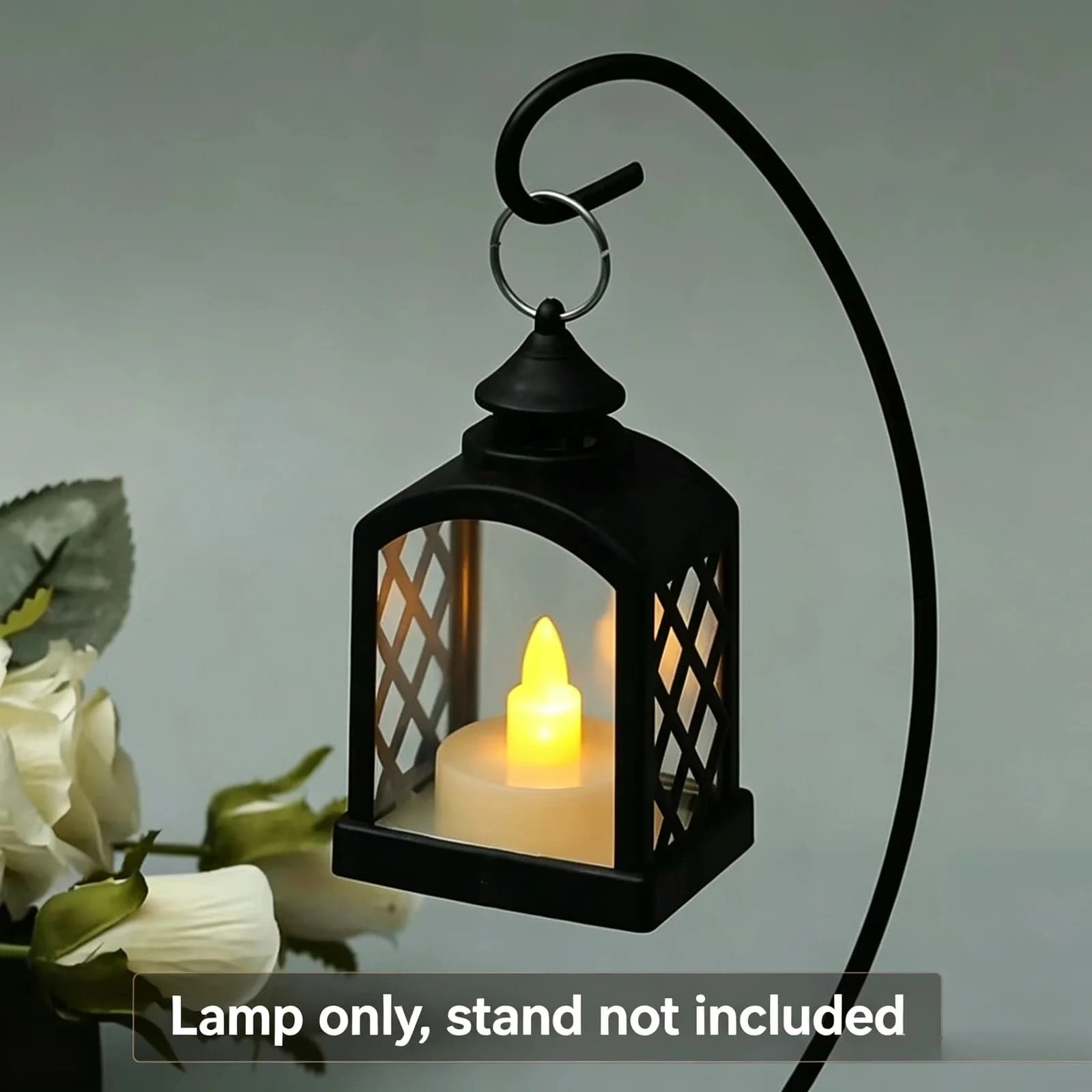 Minitiatūra vintage LED sveču laterna nakts gaisma