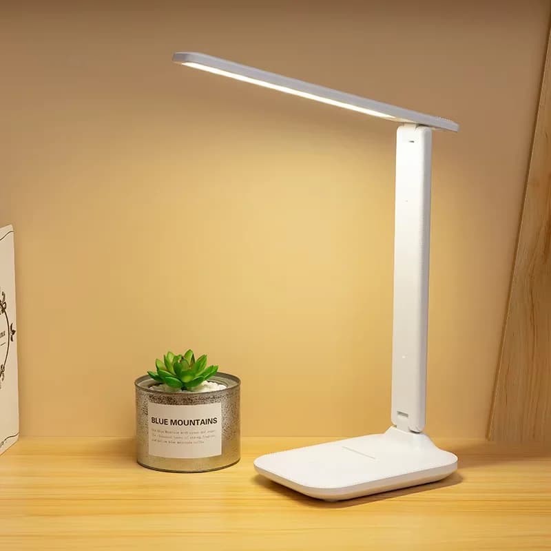 Salokāma dimmējama LED galda lasāmā lampa, 3 krāsas