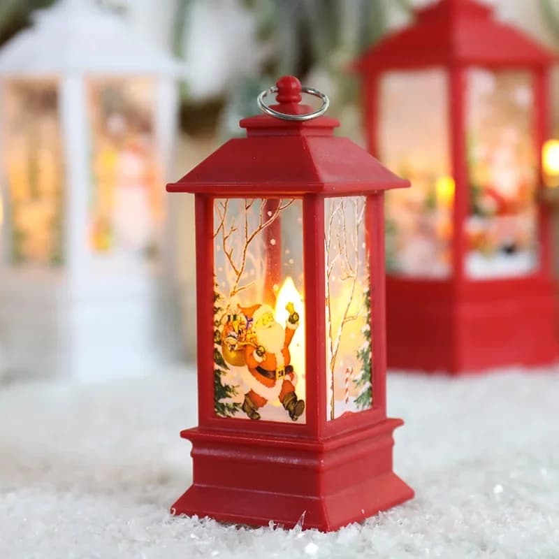 Retro mini LED laterna nakts gaisma, Halovīnu tēma