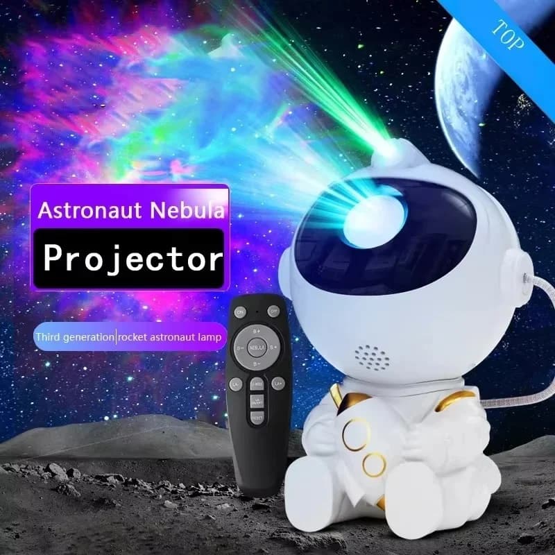 Astronauta kosmosa projektora LED nakts gaisma